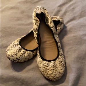 J Crew Snake Print Ballet Flat size 7